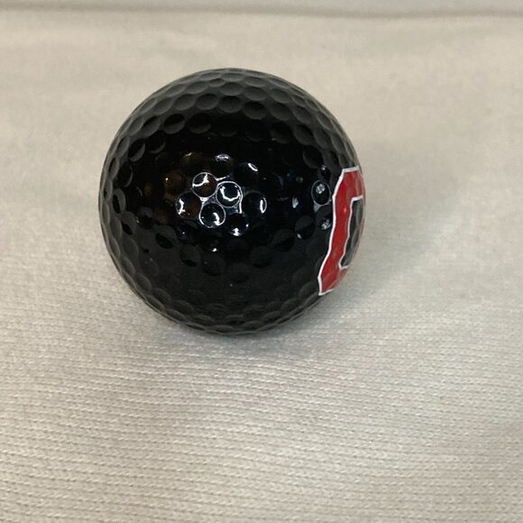 Ohio State Buckeyes Block O Golf Ball - Black Ball Red Logo - OSU Collectable - Picture 4 of 6